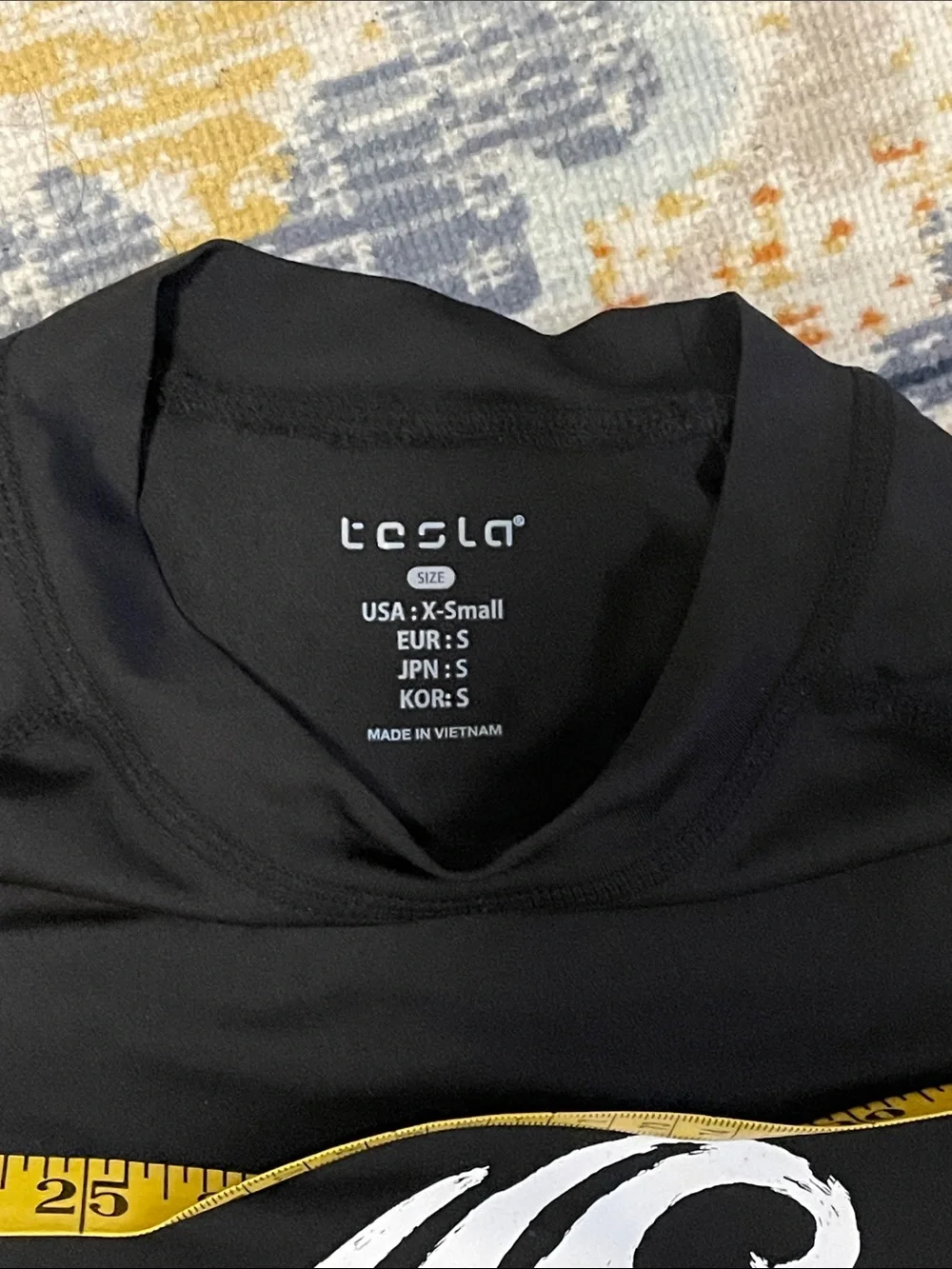 Tesla Black XS Rash Guard